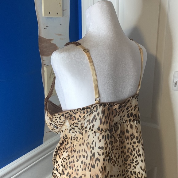Vintage? Animal print flowy lingerie tank top - Picture 6 of 10